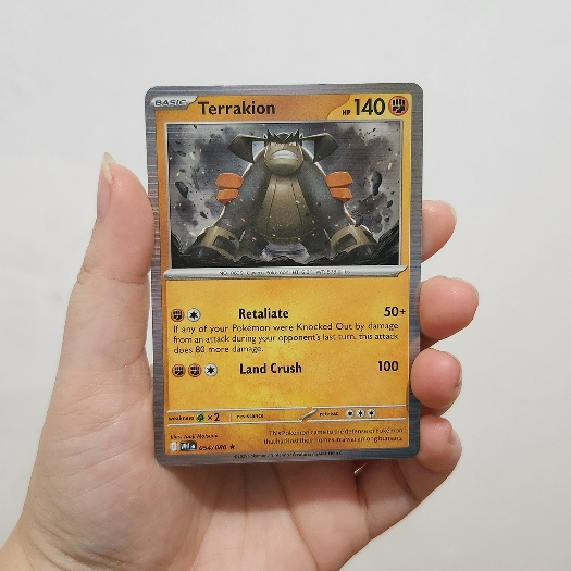 Kartu Pokemon TCG English - Terrakion #54 Holo