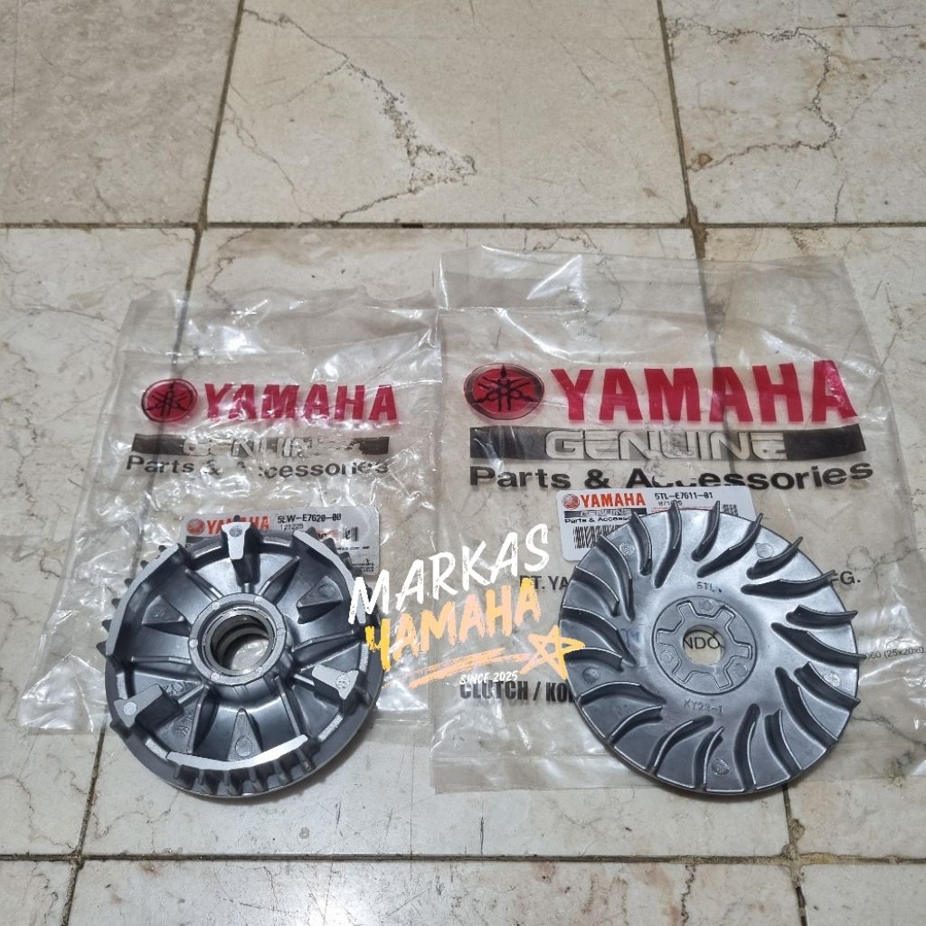 Rumah roller mio nouvo soul original yamaha kipas puli mio kipas pulley mio nouvo puli depan mio ori