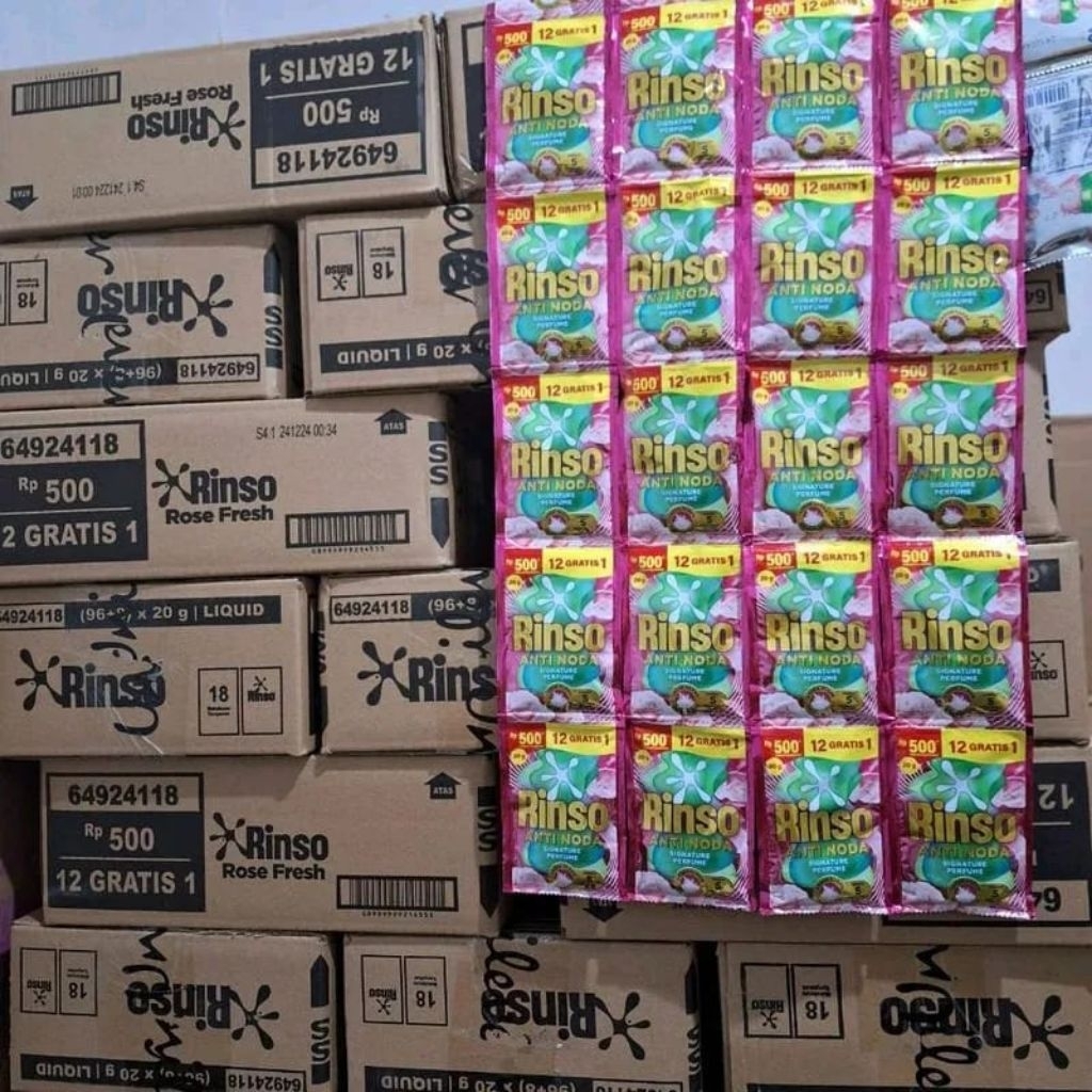 Rinso Liquid 1 Dus || Rinso Cair 500 1 Dus || Sabun Rinso ecer dan grosir