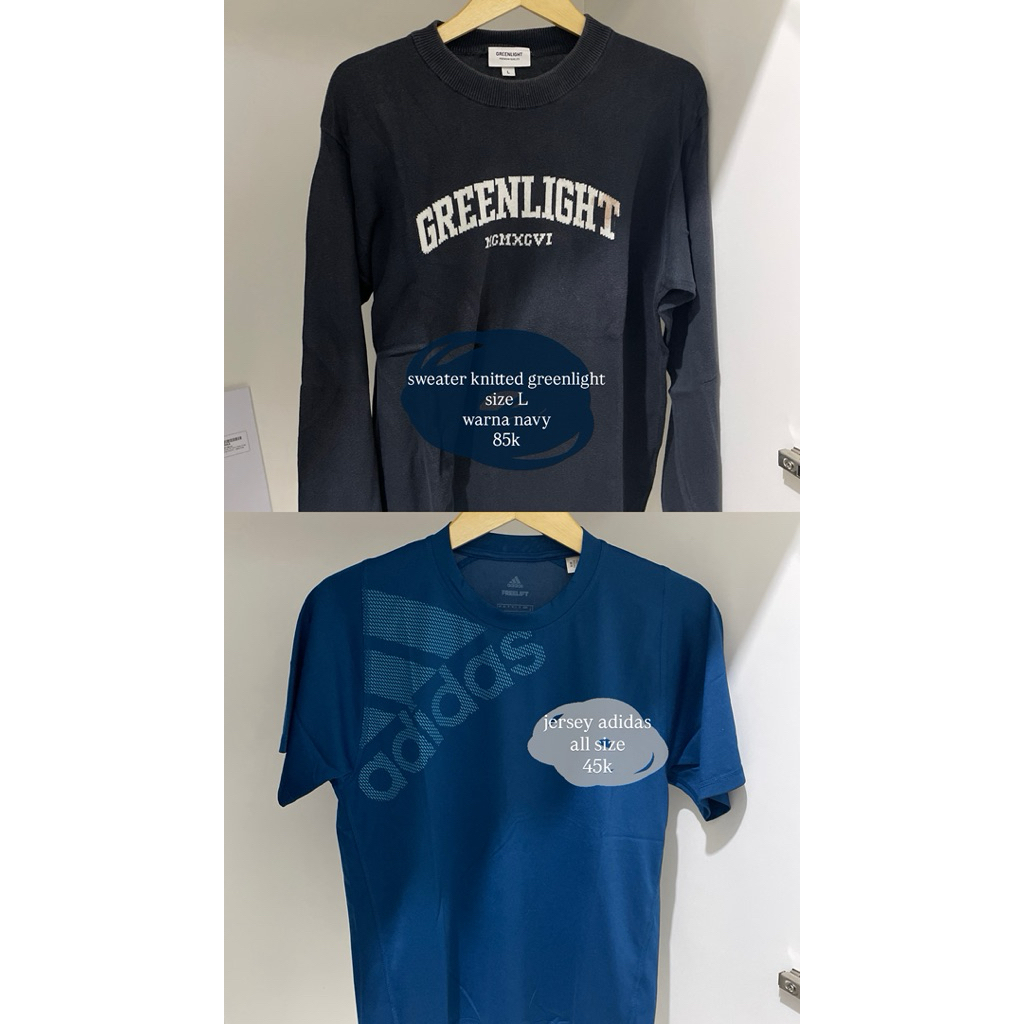 [preloved] -  Sweater Greenlight & Jersey Adidas