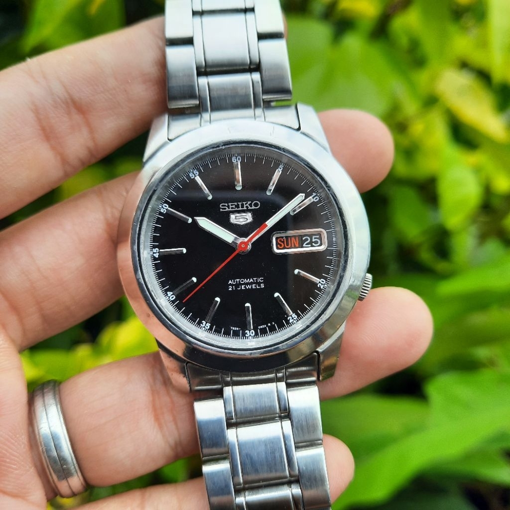 Seiko 5 Automatic SNKE53K1 Black Hitam SNKE53 7S26-02W0