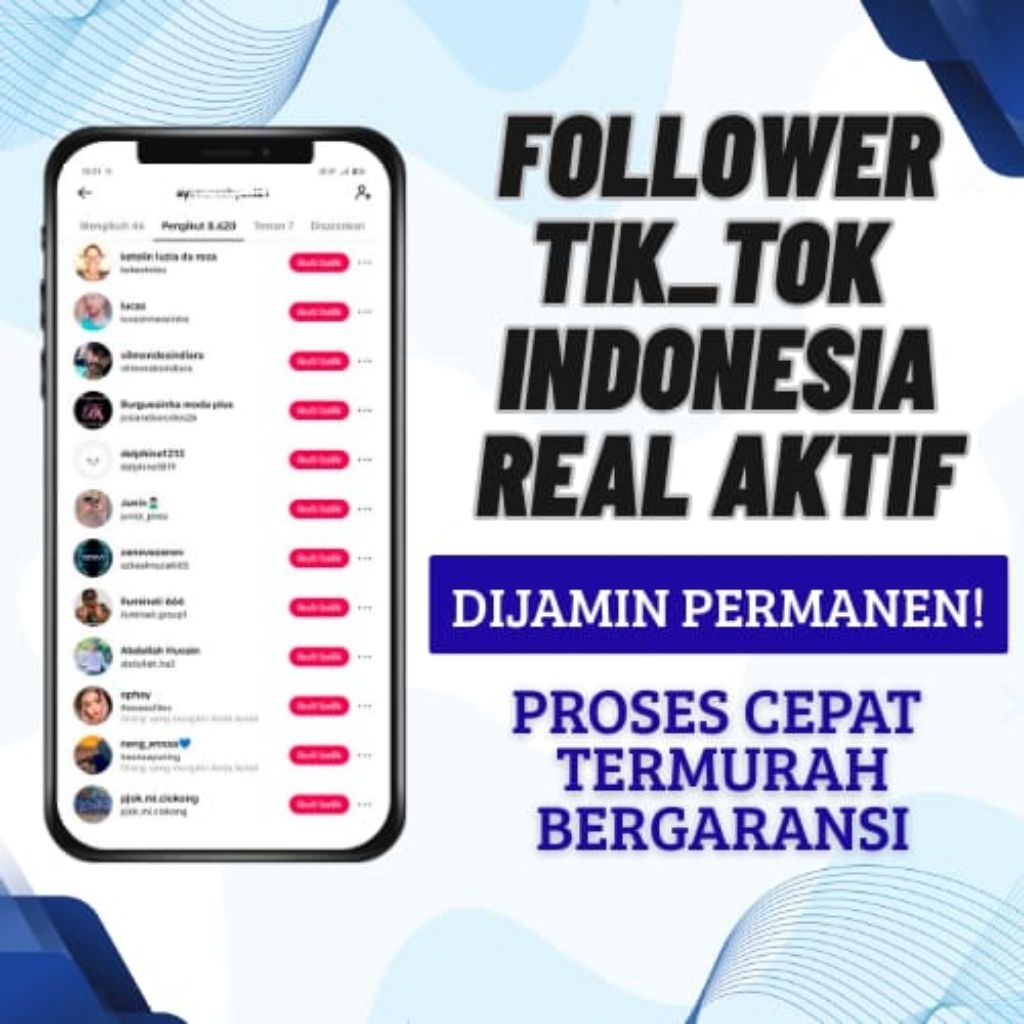 Follower Tiktok Real Bergaransi Permanen