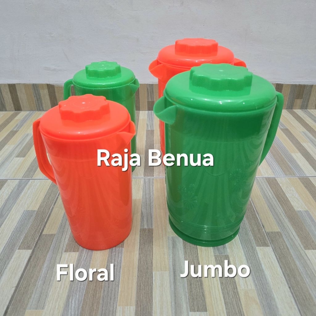 Eskan Plastik FLORAL JUMBO Water Jug Ceret Plastik GM