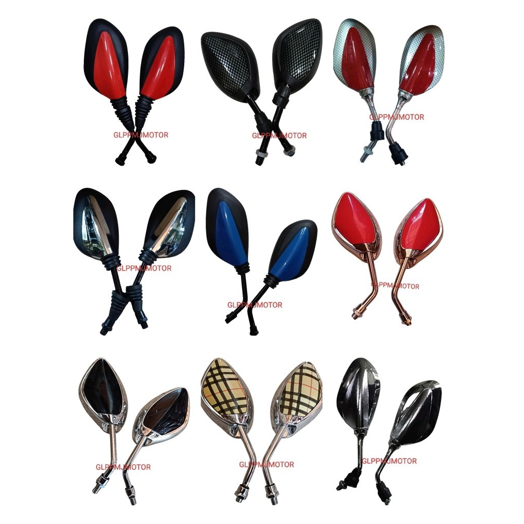 SPION HONDA BEAT GENIO VARIO REVO ABSOLUTE BLADE OVAL VARIASI 1SET KIRI KANAN