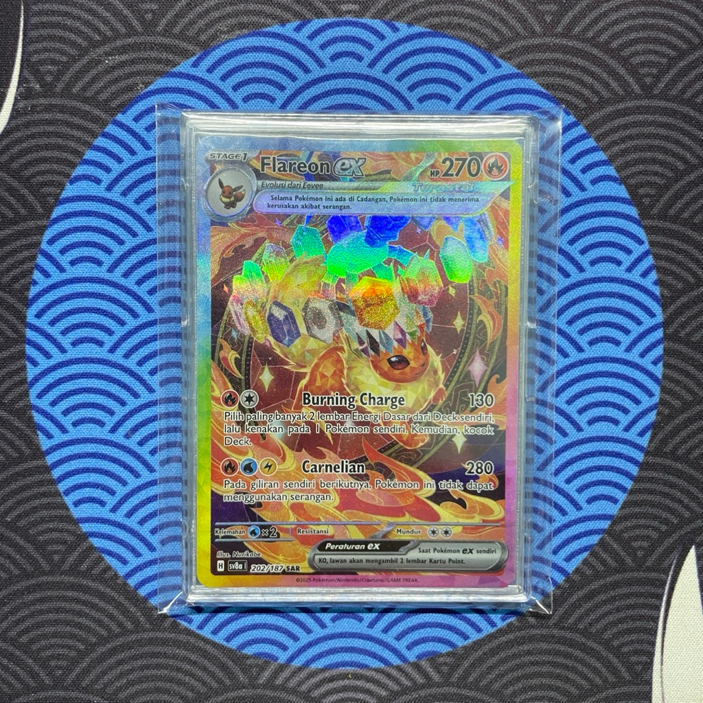 Flareon EX SAR - Indonesia sv8a Festival Terastal - Pokemon TCG INA