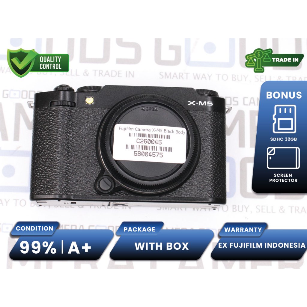 Kamera Fujifilm X-M5 Mirrorless Full Frame Body Only Second Bekas Grade A+ / Fujifilm XM5 - C260045
