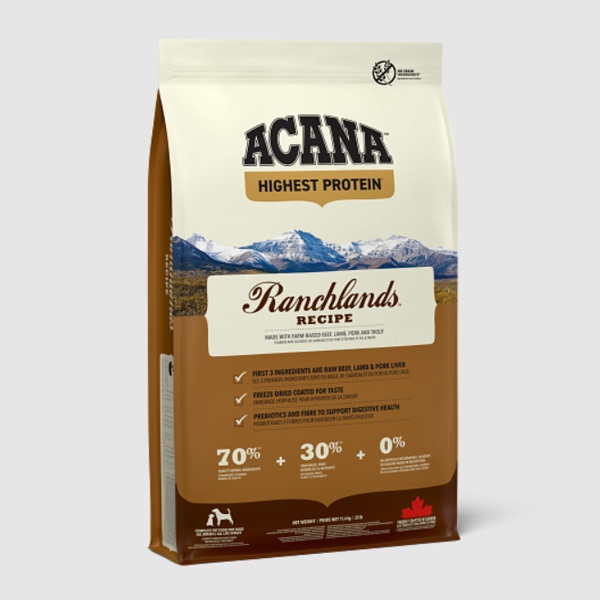 acana 2 kg dog ranchlands recipe beef lamb pork trout