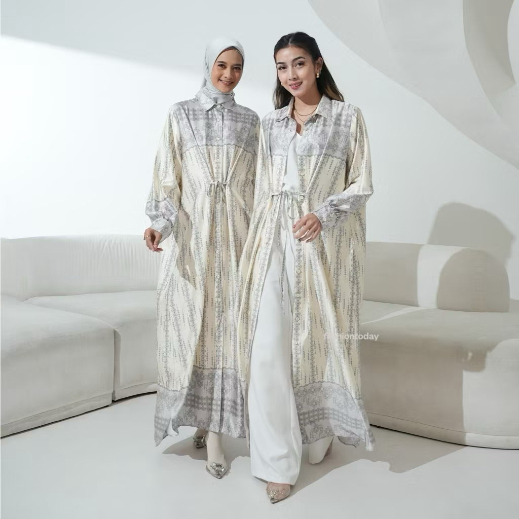 NEW WITH TAG - FashionToday Fashion Today 8Wood Baju Lebaran Baju Koko Dress Dewasa Alenia Series Sa