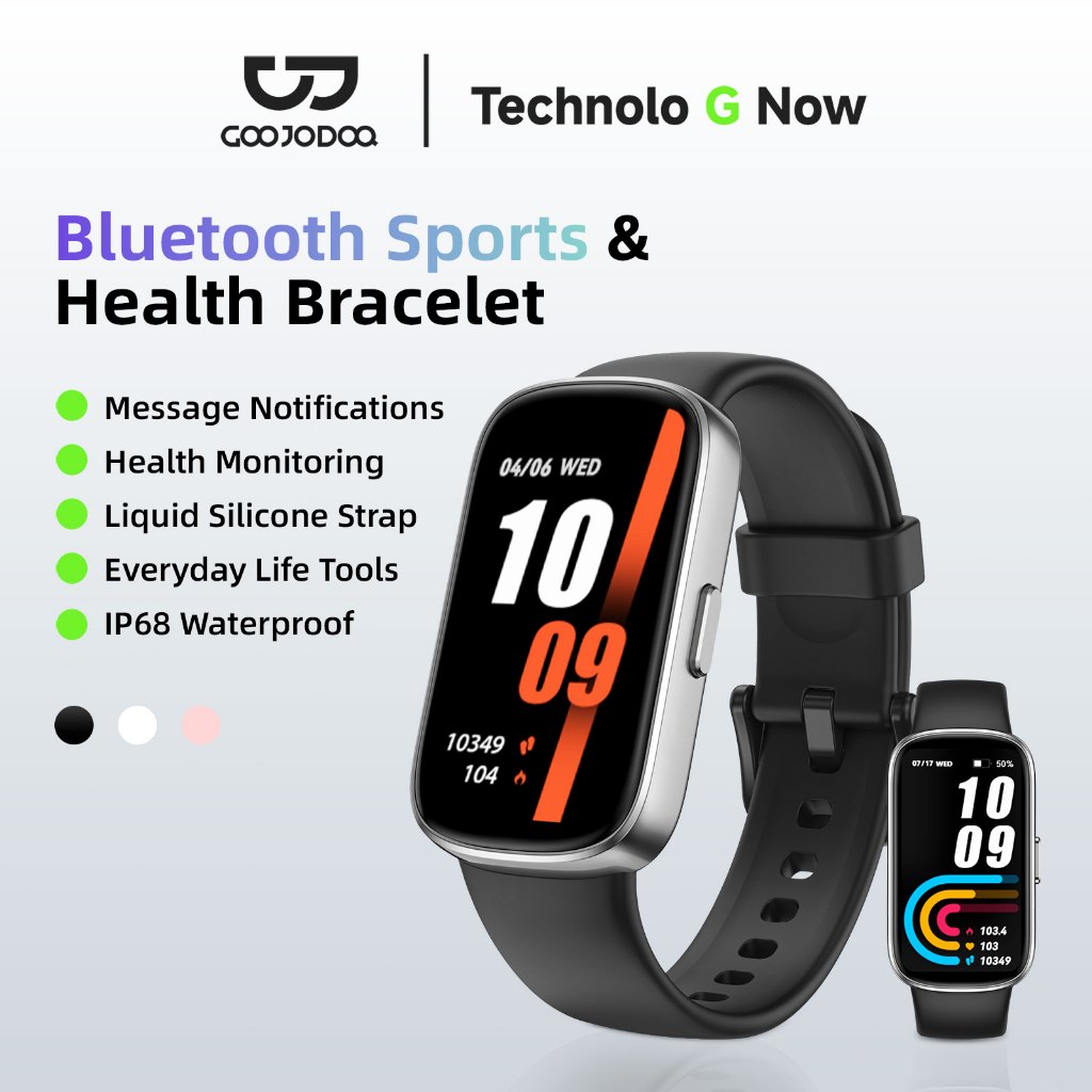 Goojodoq GS04 1.47inch Smartwatch/Smartband T54/Smart Watch Colourful Display Heart Rate Monitoring 