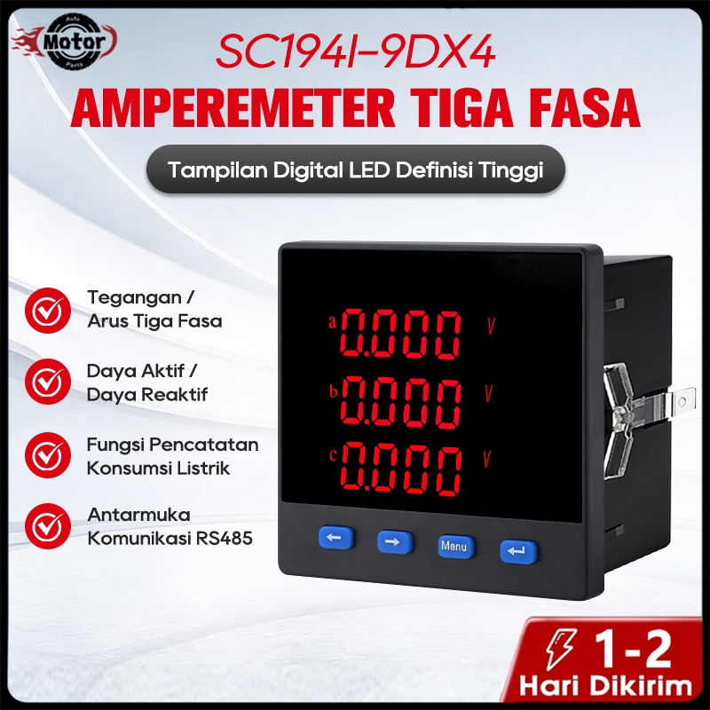 Multimeter Digital CH-96 3 in 1 untuk Pengukuran Tegangan, Arus, dan Frekuensi