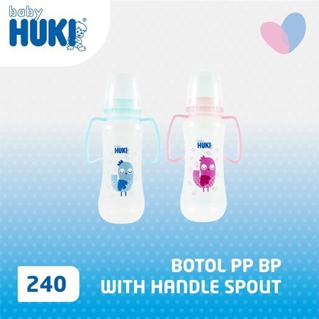 HUKI BTL PP BP W/ HANDLE 240 ML