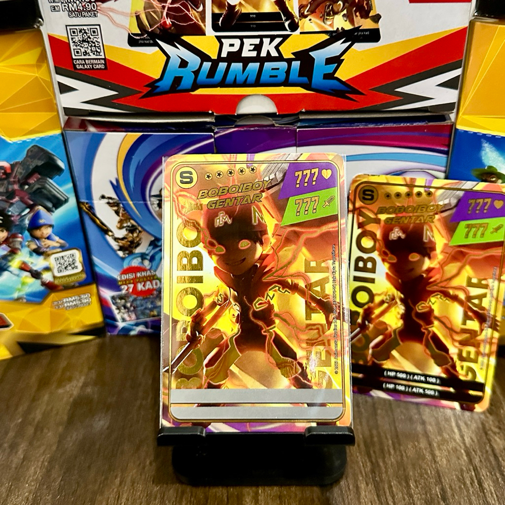 Monsta Galaxy Card pek Rumble S Boboiboy Gentar Malaysia