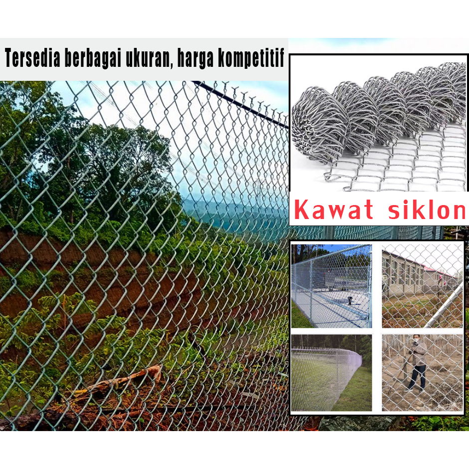 Pagar kawat jaring galvanis untuk kandang ayam, kandang anjing, pagar rantai, penggembalaan ternak, 