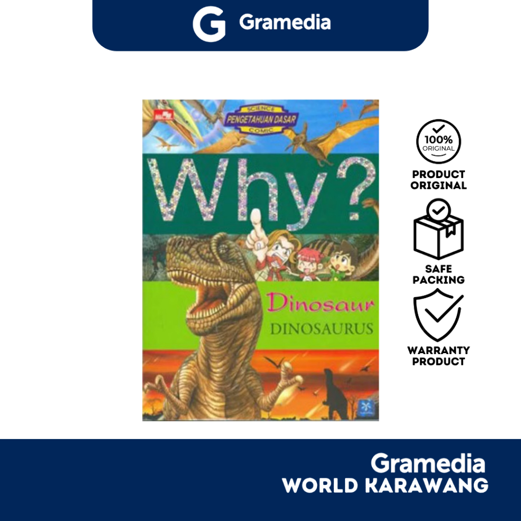 Gramedia Karawang - Comic Education - Why? Dinosaurus - Elex Media Komputindo