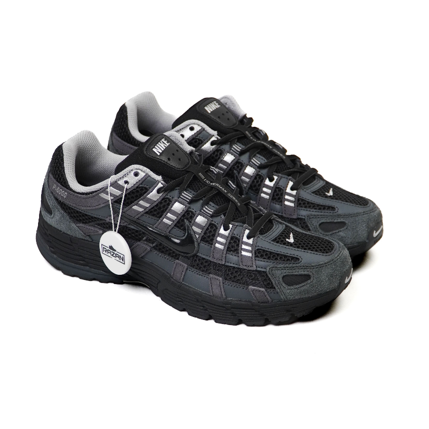 Nike P-6000 Suede Anthracite Metallic Silver 100% Authentic Original