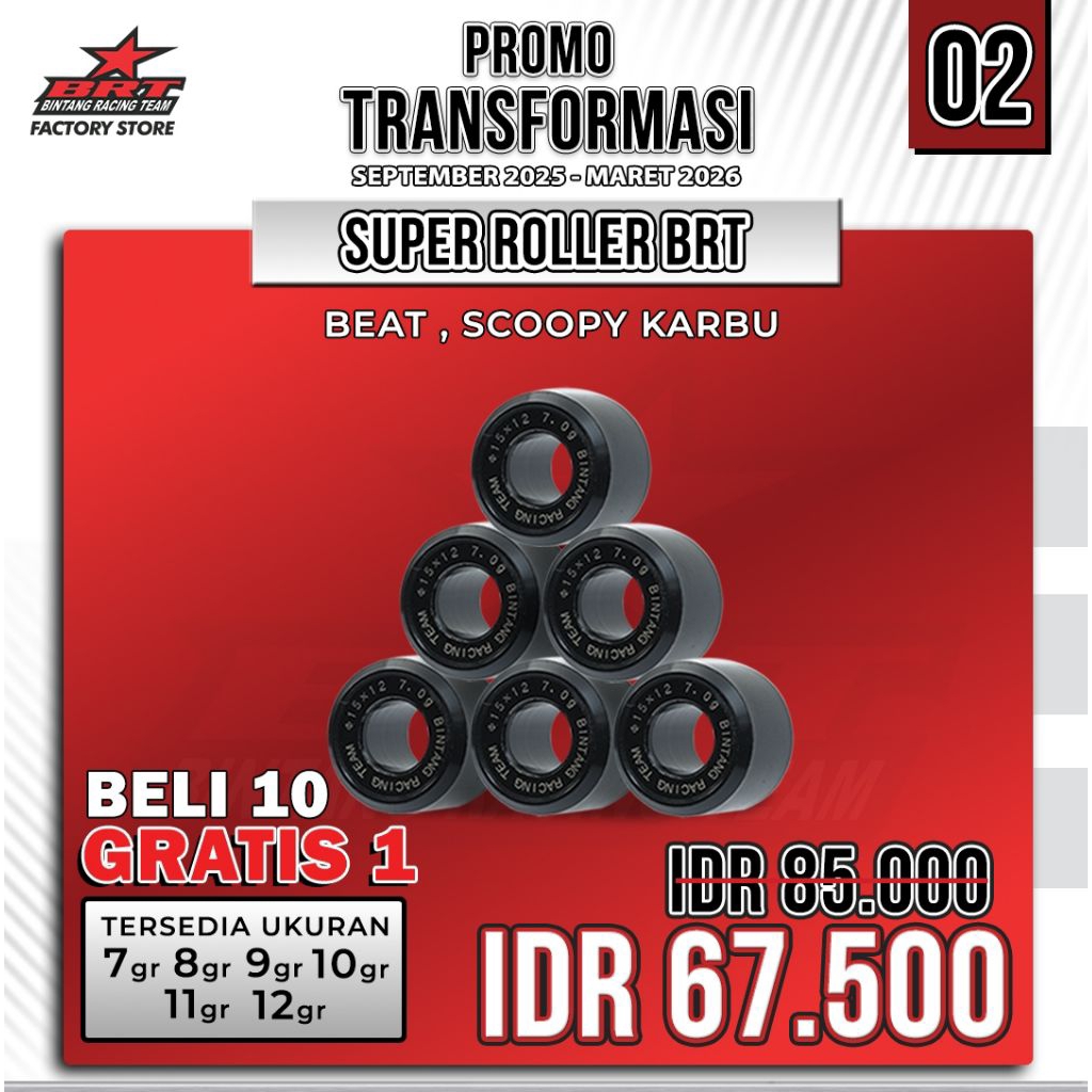 Roller BRT Beat Karbu / Scoopy Karbu