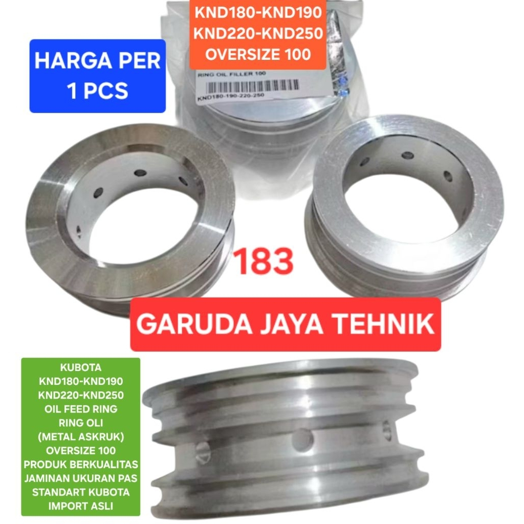 ring oli oli feed ring ring crank shaft ring askruk KUBOTA KND180 KND190 KND220 KND250 100 produk be