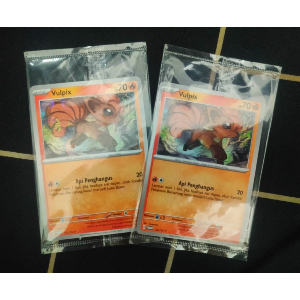 Pokemon TCG Indonesia Vulpix 122/SV-P Promo Pokeball Foil