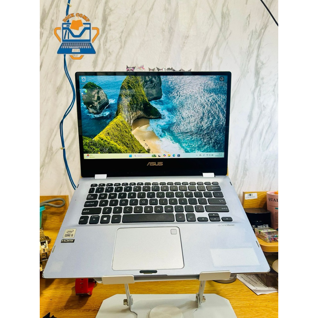 Asus TP412Fa Backlit. core i5 gen 10. ram 8/512gb ssd. normal