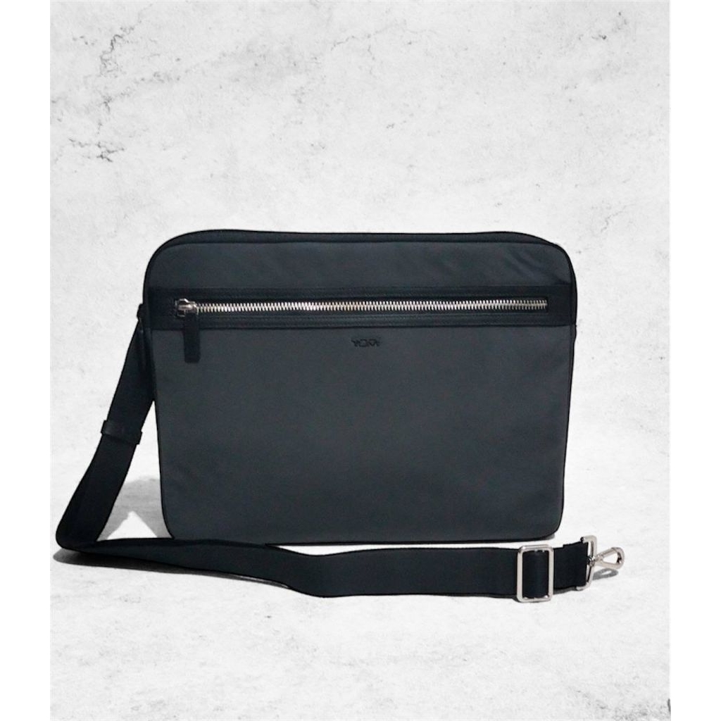 Tumi Kal vin Laptop Bag Nylon Grey