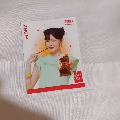 stiker fiony JKT48 x Pocky official