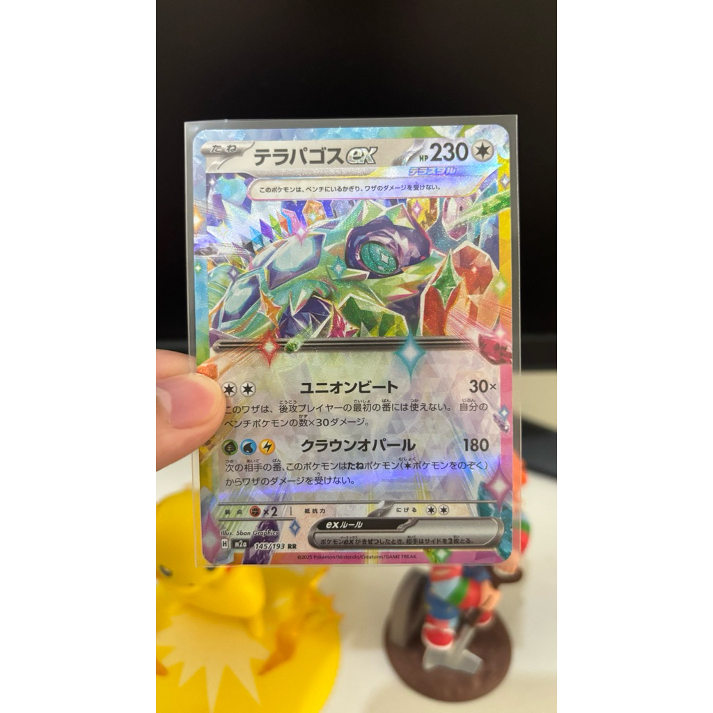 Terapagos Ex RR Japan Pokemon Card 145/193