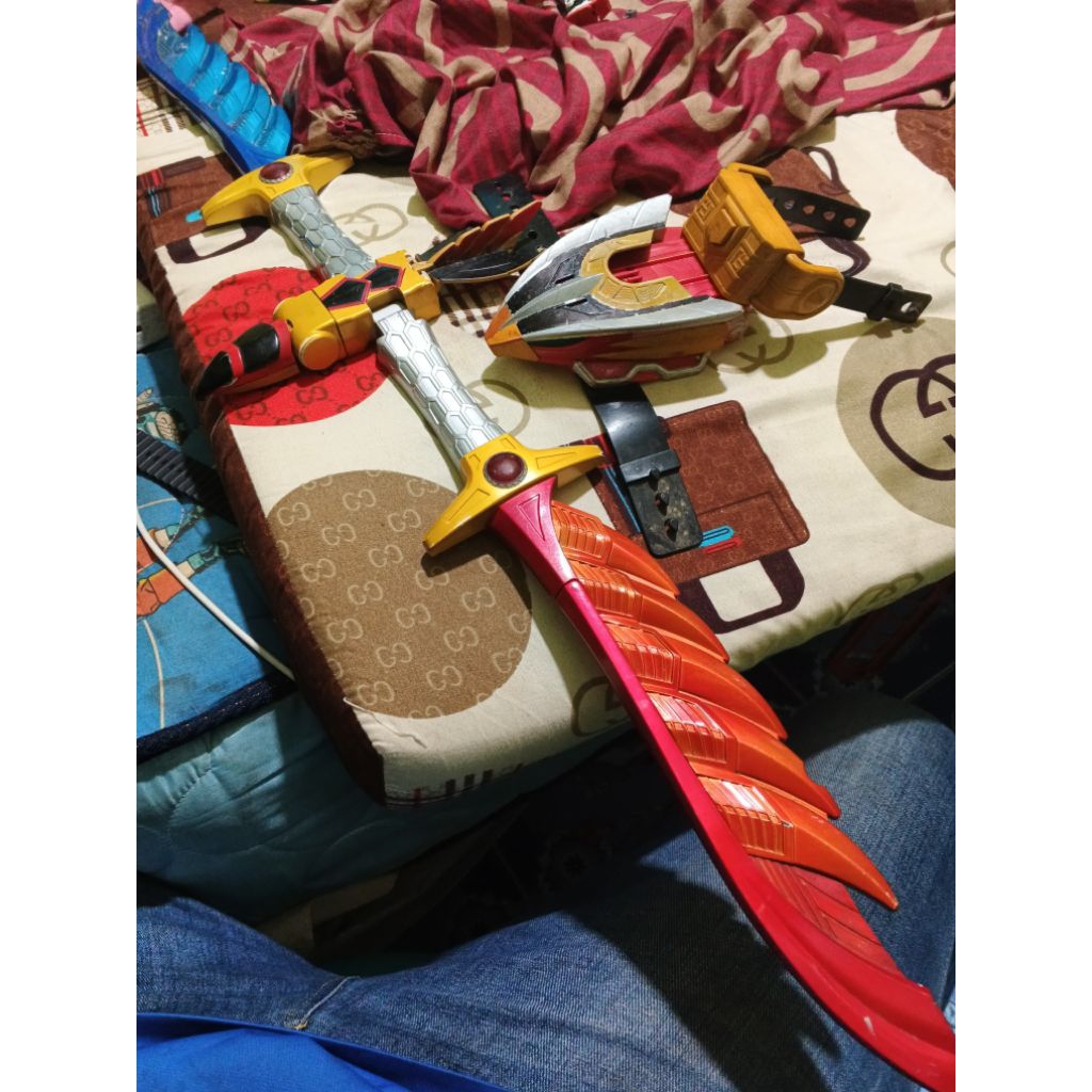 sepaket DX bima X dan pedang Helios Bandai