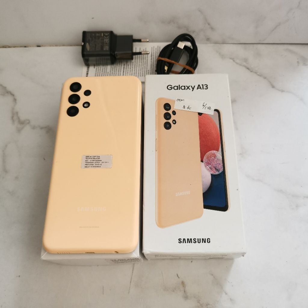 Samsung A13 ram 6GB 128GB Bekas - Fullset Garansi Resmi - second