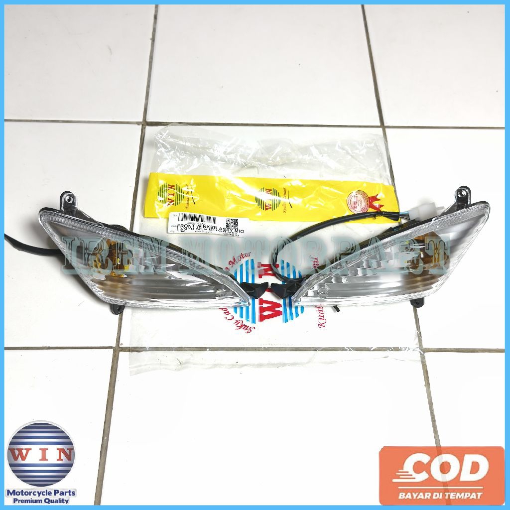 WIN - LAMPU SEN DEPAN ASSY SET KIRI KANAN MIO SPORTY 5TL MERK WIN SENJA BOHLAM BESAR SOKET BOHLAM KO