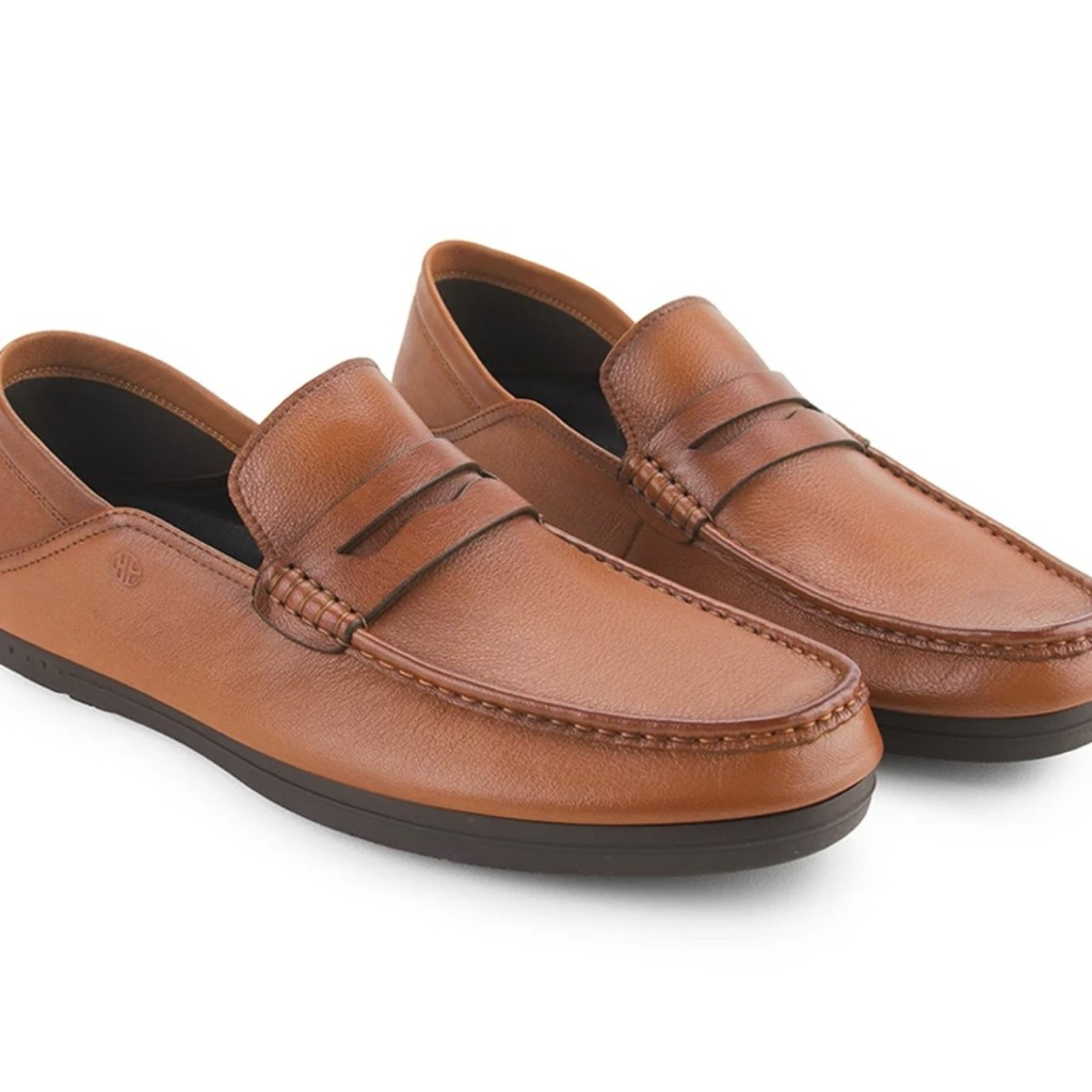 Loafer Shoes Pria Hush Puppies Original - Leather - Mewwe