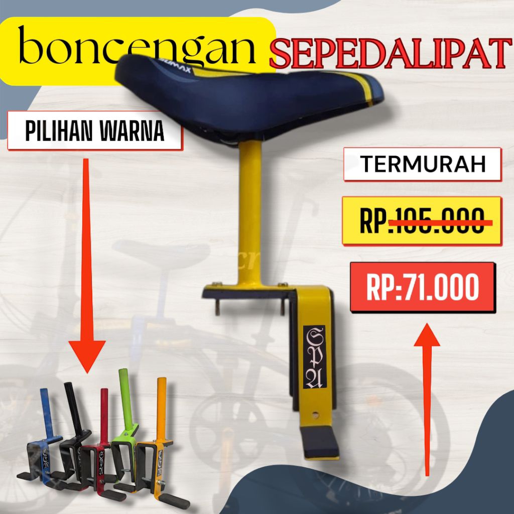 boncengan depan sepeda lipat terbaik berkualitas