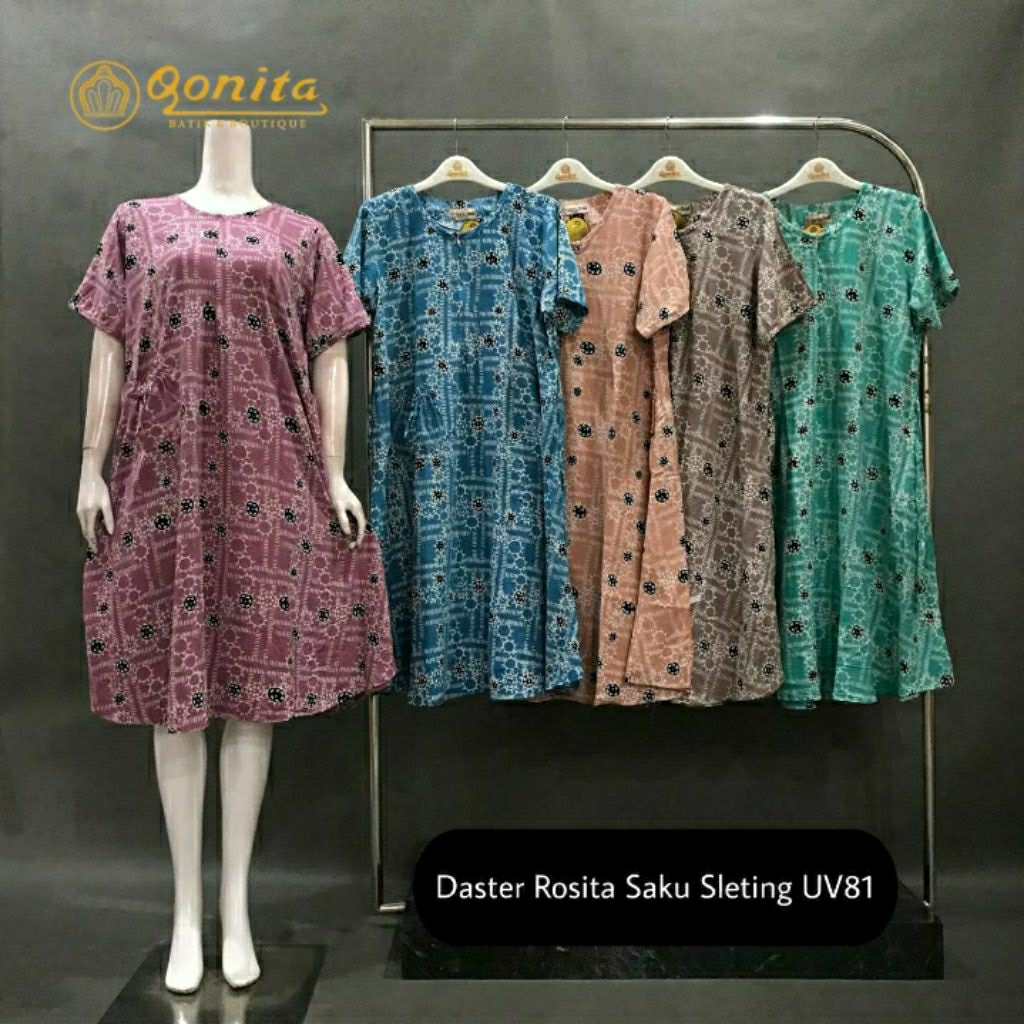 Qonita (LD114, PB110) Daster Rosita Saku Sltg UV