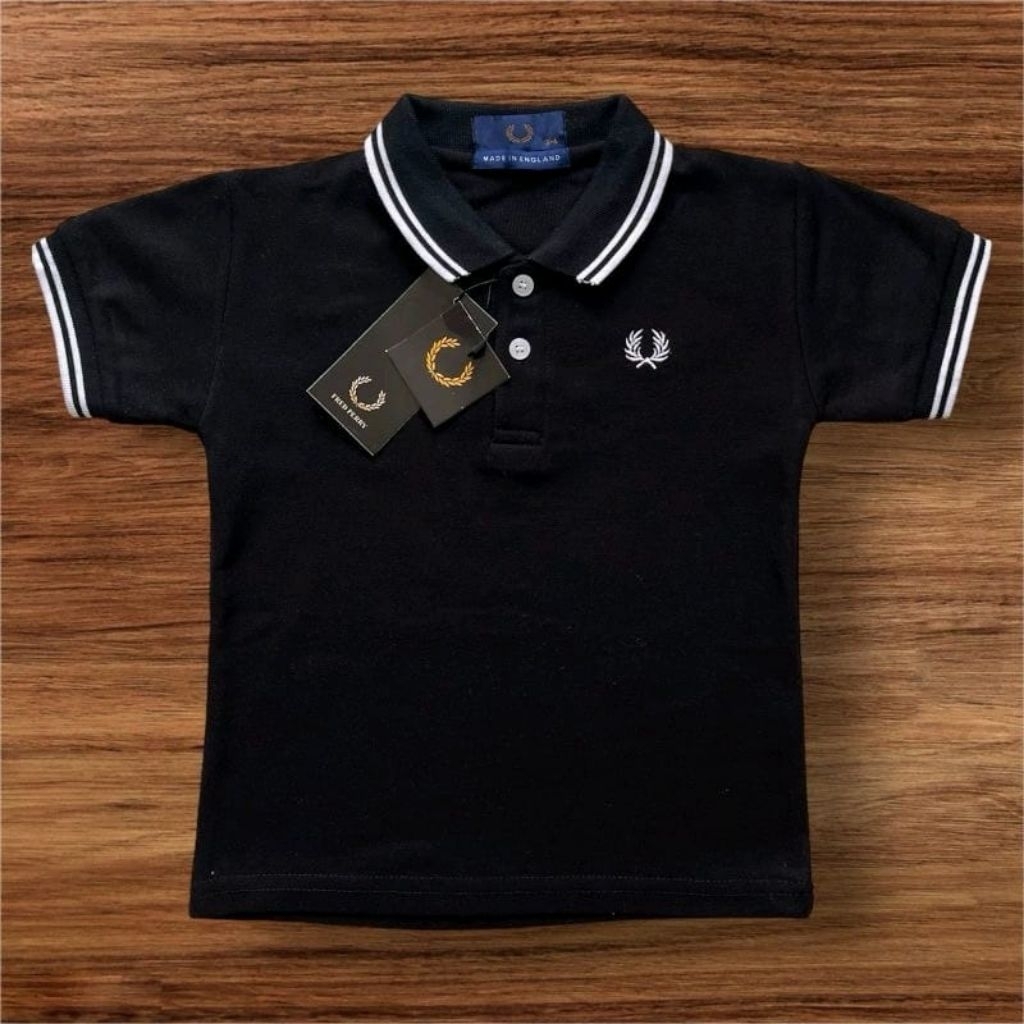 Kaos Kerah Polo Shirt Anak Fred Perry/Ukuran 1-12Tahun/Kaos Polo Anak-Anak