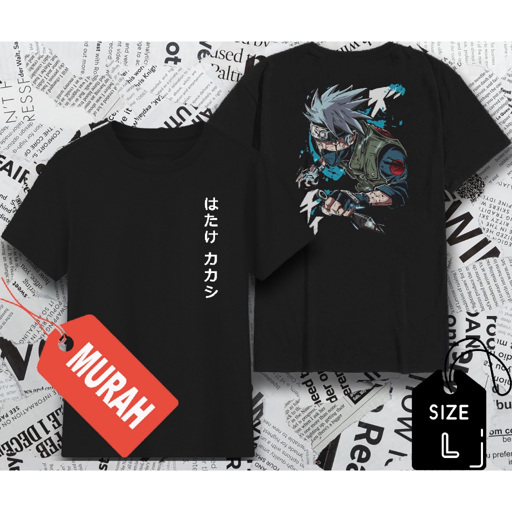 kaos oblong cowok distro pria viral sablon depan belakang