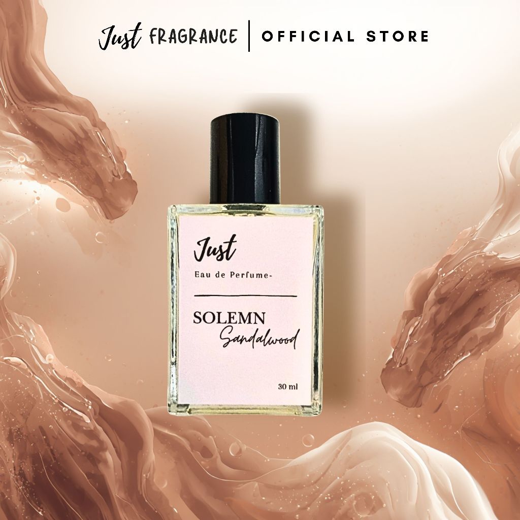 JUST FRAGRANCE Parfum EDP Solemn Sandalwood 30ml - Aroma Kayu Cendana Mewah Bold Berwibawa - Parfum 