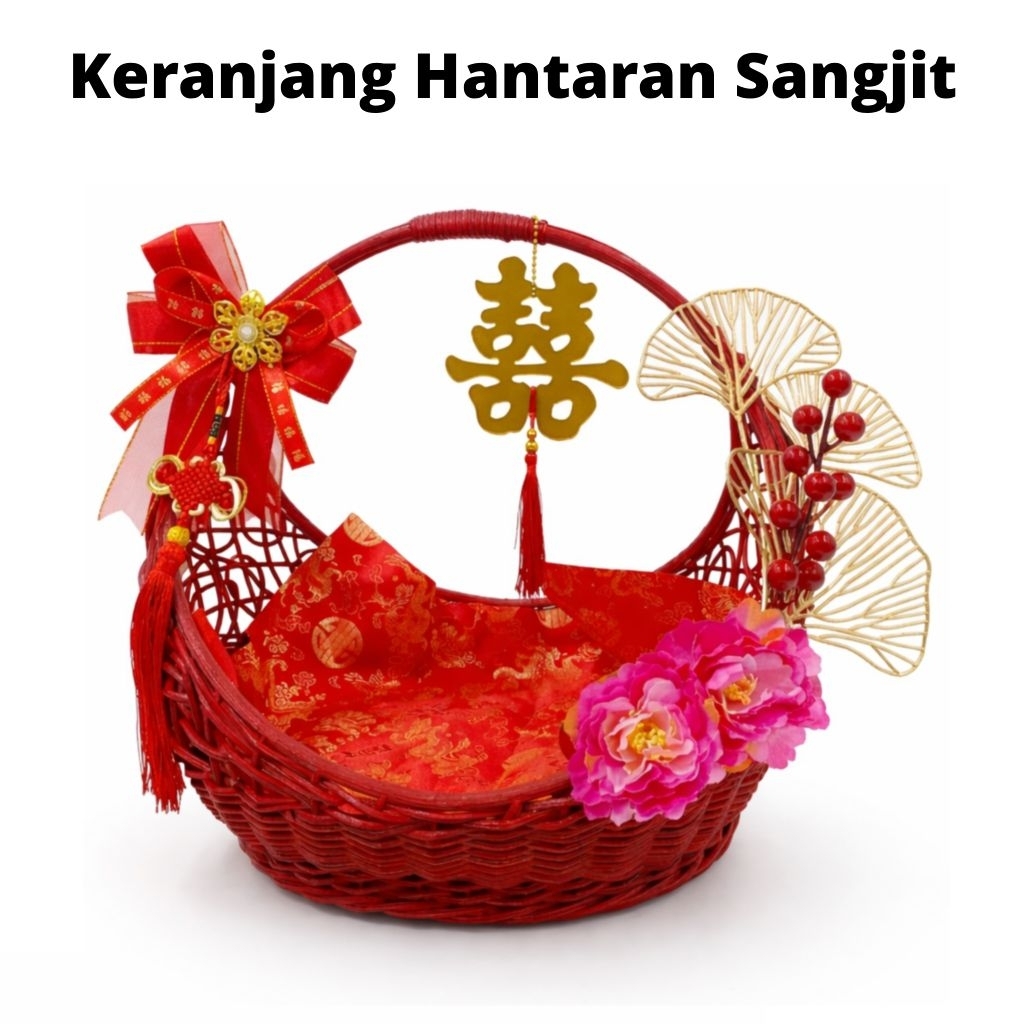 Keranjang rotan hantaran sangjit / keranjang rotan hantaran pernikahan