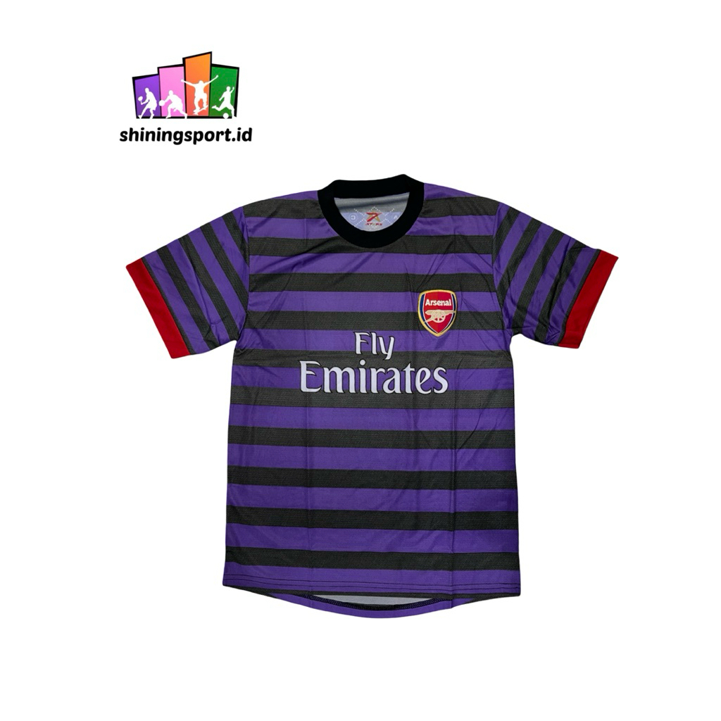 Jersey Bola Anak Hingga Remaja Retro Vintage Arsenal 3rd 2013/2014 All Size Fit To XL 7 Stars 100% P
