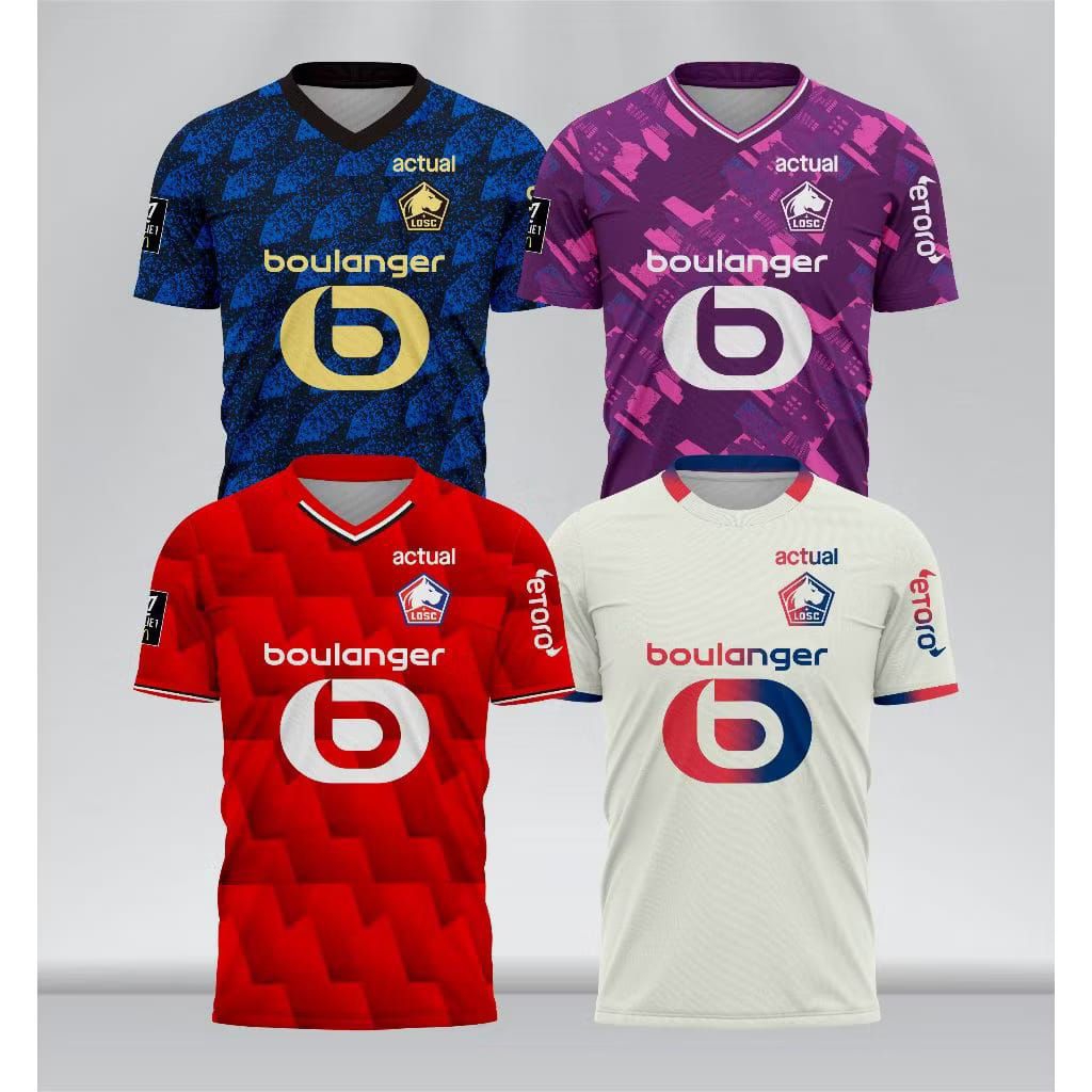 JERSEY LOSC LILLE 25/26 HOME AWAY 3RD 4TH SPESIAL EDITION VERDONK GRATIS NAMA DAN NOMOR PUNGGUNG