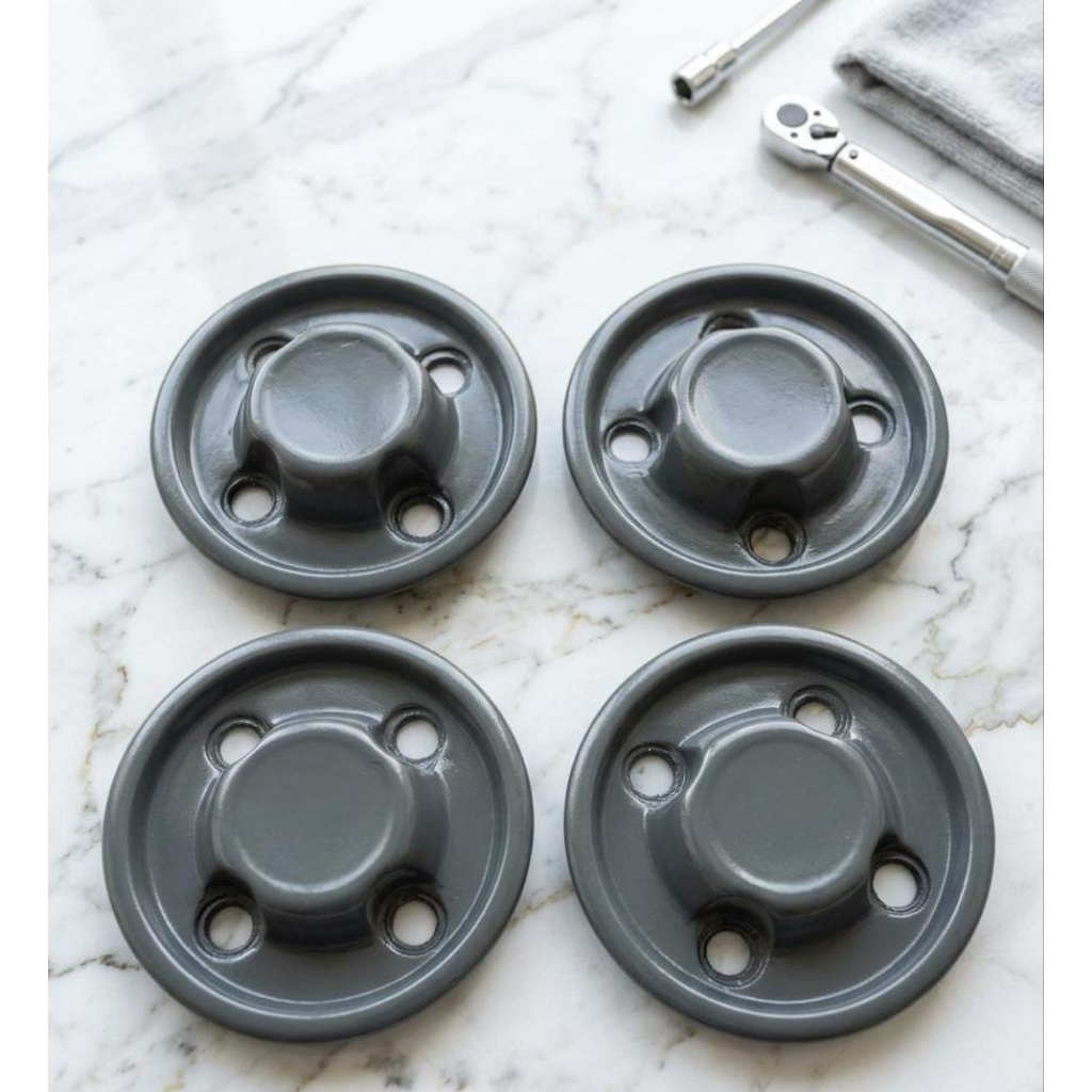 (1set isi 4) Dop Velg Kaleng mobil pcd 4x114 abu abu Avanza Xenia Wuling kijang Innova untuk Ring13 