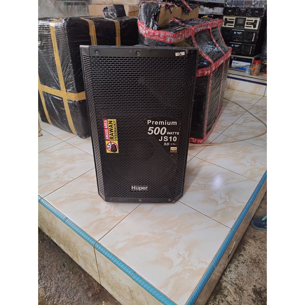 SPEAKER AKTIF HUPER JS10 15" 500WATT BEKAS ORIGINAL