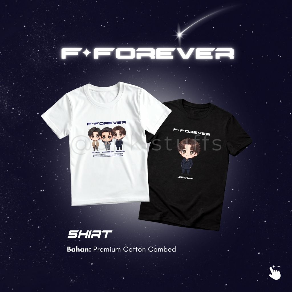 Merchandise F4 Konser Jakarta - Kaos F4 (Meteor Garden)