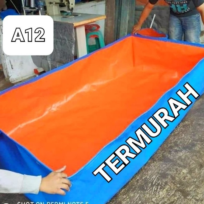 Terpal Kolam Ikan 300x200x50 A12 Kolam Terpal Budidaya