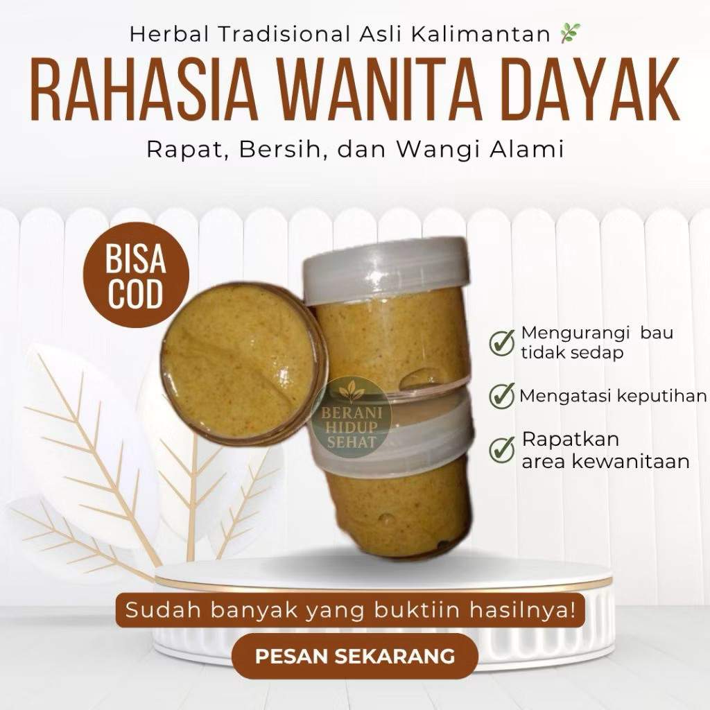 KLIK 5 gratis 3 Ramuan Rapet Oles Rajahan Khas Dayak kalimantan