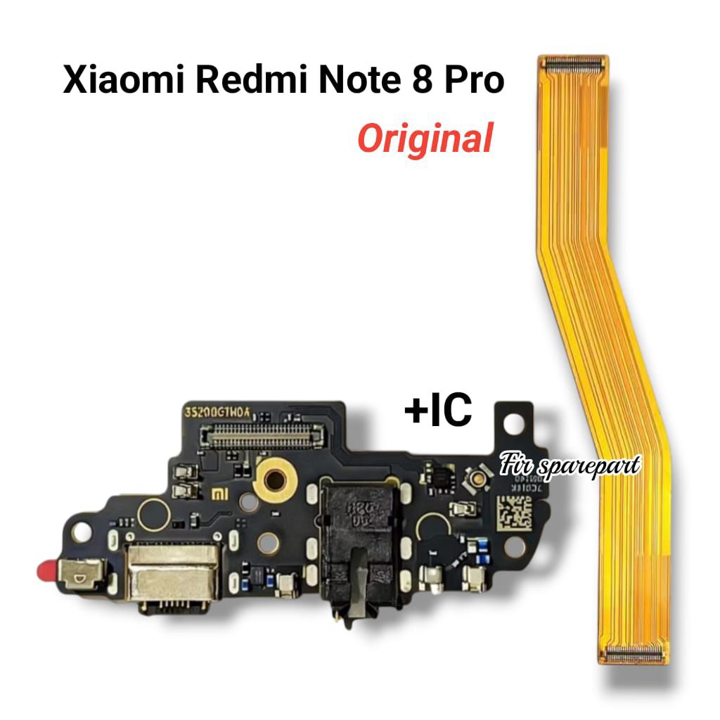 Papan Konektor Cas Xiaomi Redmi Note 8 Pro + Flexible Board Xiaomi Redmi Note 8 Pro Original