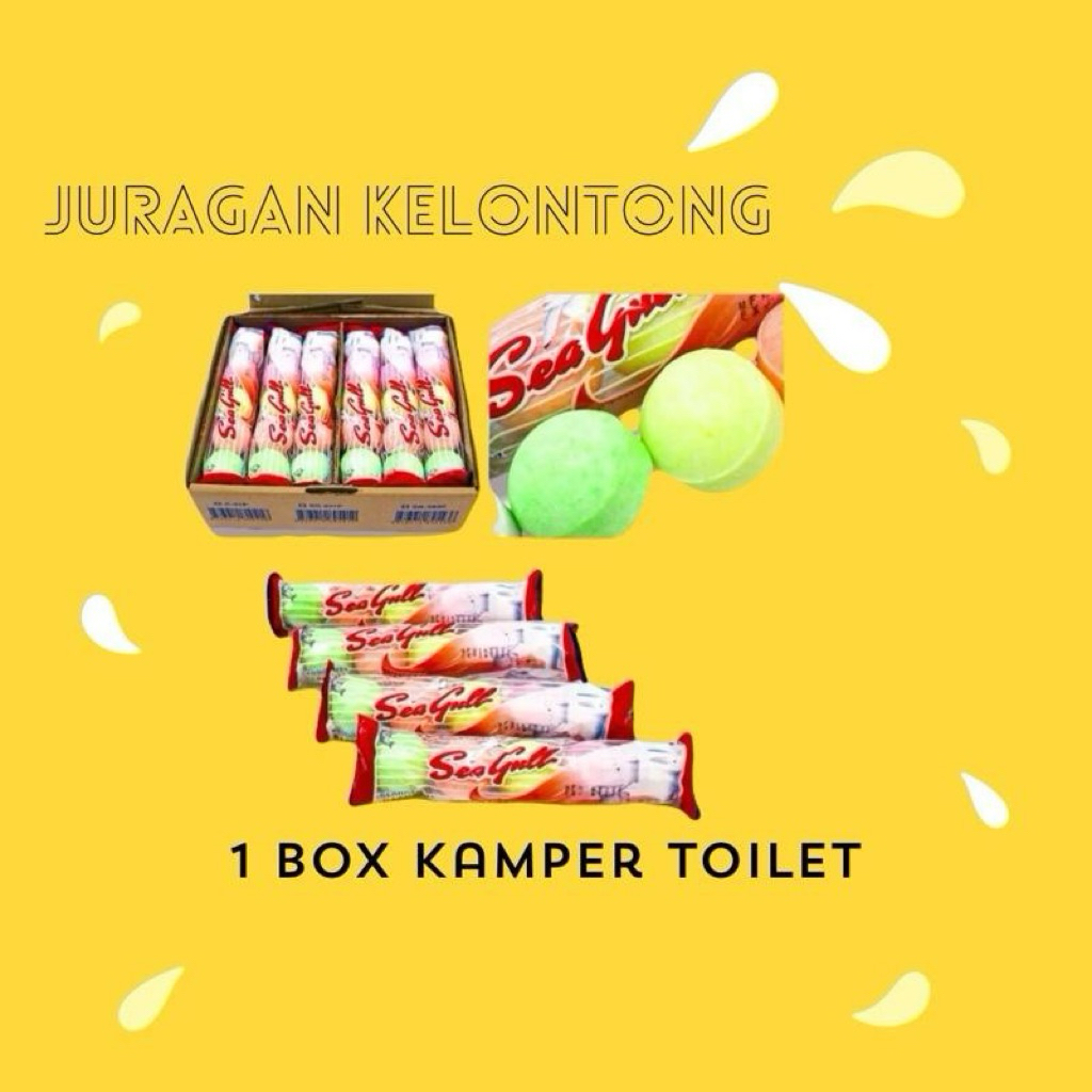 [ 1 BOX ISI 12 PCS ] KAMPER TOILET / KAMPER SEAGULL / KAMPER WC ISI 5 PCS / KAMPER BOLA