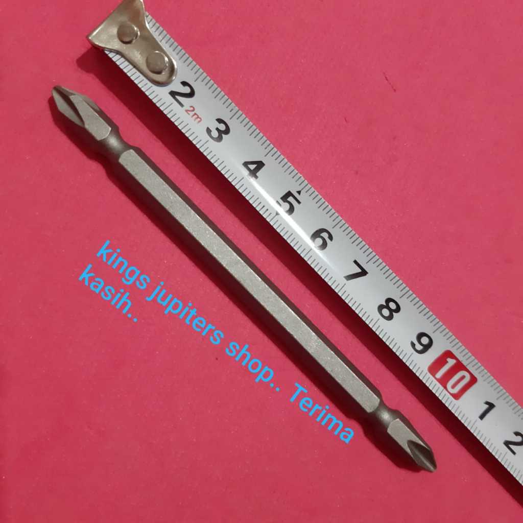 MAGNET KUAT ORI IWT MATA OBENG ANGIN PH2 X 110 ATAU MERK LAINNYA rufing 8mm ATAU Mata bor besi 3mm H
