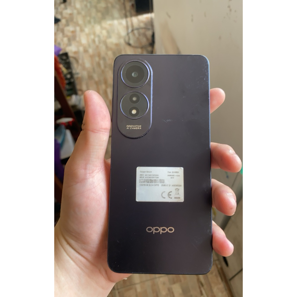 Hp seken Oppo A60 kondisi mulus