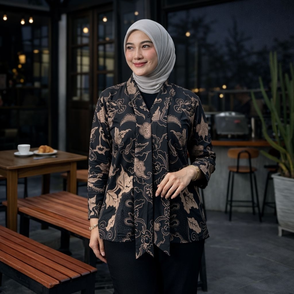 Atasan baju batik kebaya  wanita moderen | Blus kebaya wanita terlaris | Baju batik wanita kerja