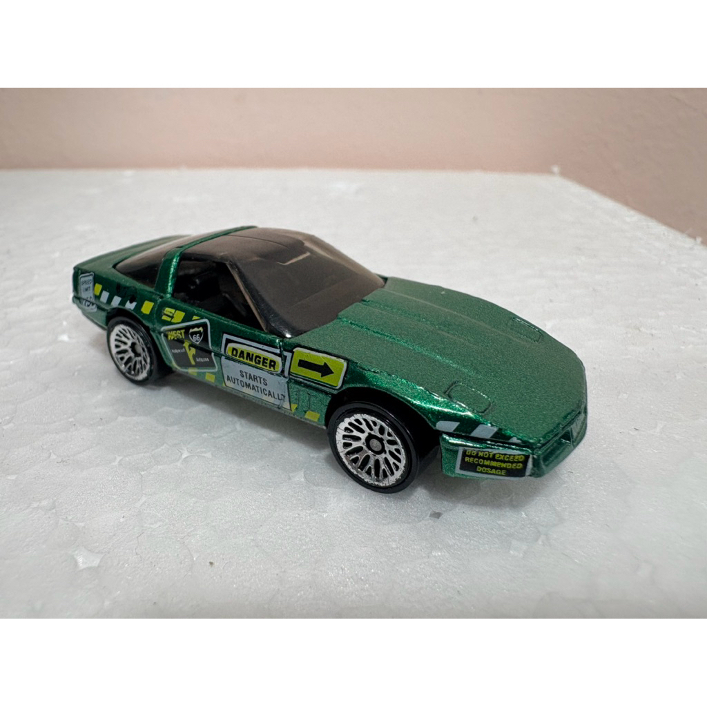 Hot Wheels 80's Corvette Green Mattel Loose Hotwheels