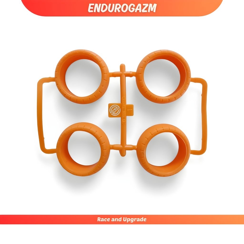 Ban Tamiya Large Orange Narrow Arched 92239 Manta Ray Jr Special Tire VS Chassis Original